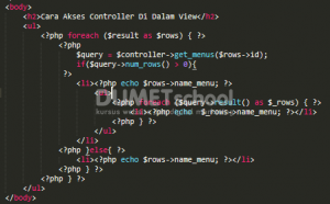 Cara Akses Controller Di Dalam View