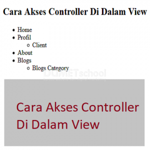 Cara Akses Controller Di Dalam View