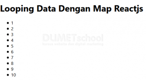 Cara Looping Data Dengan Map di Reactjs