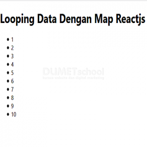 Cara Looping Data Dengan Map di Reactjs