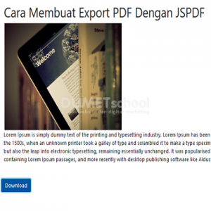 Cara Membuat Export PDF Dengan JSPDF