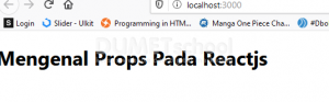 Mengenal Props Pada Reactjs