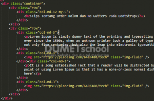 Tips Tentang Order Kolom dan No Gutters Pada Bootstrap