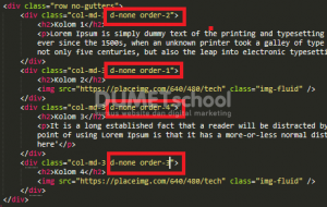 Tips Tentang Order Kolom dan No Gutters Pada Bootstrap