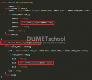 Cara Membuat Fungi Menu Dinamis Dengan Codeigniter