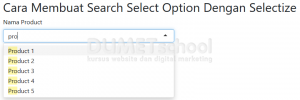 Cara Membuat Search Select Option Dengan Selectize