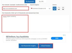 cara cepat cek posisi keyword