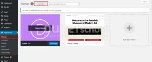 menambahkan tema wordpress