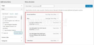 dropdown menu wordpress