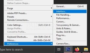 ubah warna tema photoshop
