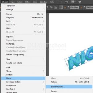 Mengubah Text 2D Menjadi 3D di Illustrator