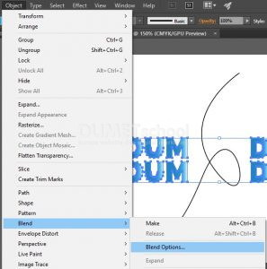 Membuat Text Menjadi Unik Dengan Blend Tool