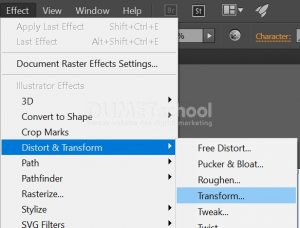Membuat Typography Dengan Menggunakan Transfrom Tool