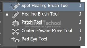 Menggunakan Healing Tool Pada Gambar