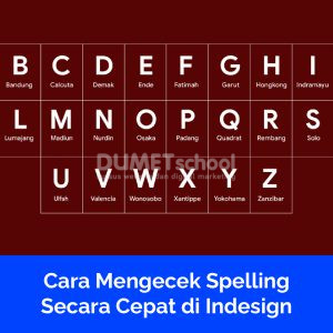Cara Mengecek Spelling Secara Cepat di Indesign