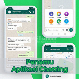 penemu aplikasi chatting