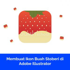 Membuat Ikon Buah Stoberi di Adobe Illustrator