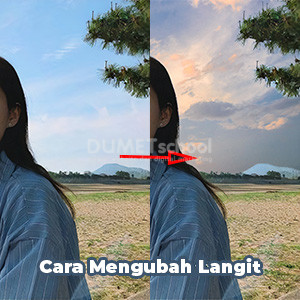 cara mengubah langit photoshop