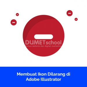 Membuat Ikon Dilarang di Adobe Illustrator