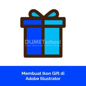 Membuat Ikon Gift di Adobe Illustrator