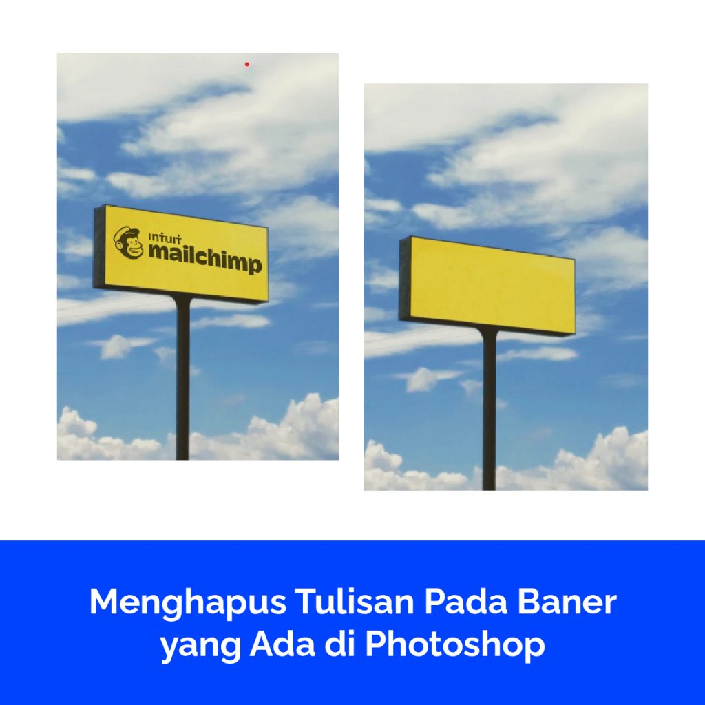 Menghapus Tulisan Pada Baner yang Ada di Photoshop