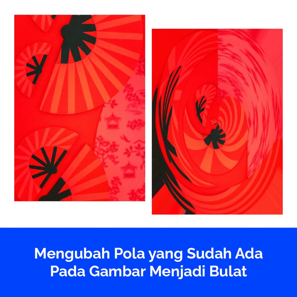 Mengubah Pola yang Sudah Ada Pada Gambar Menjadi Bulat