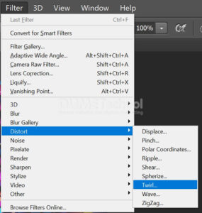 Memberi Efek Twirl Pada Gambar di Adobe Photoshop