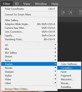 Membuat Efek Crystalize Pada Gambar di Photoshop