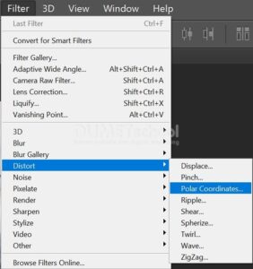 Membuat Efek Polar Coordinate Pada Gambar di Photoshop