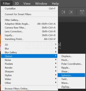 Membuat Efek Spherize Pada Gambar di Photoshop