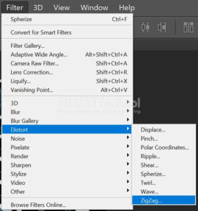 Membuat Efek ZigZag Pada Gambar di Photoshop