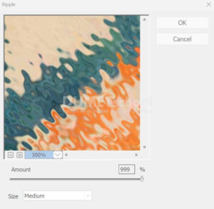 Membuat Efek Noise dengan Ripple di Adobe Photoshop