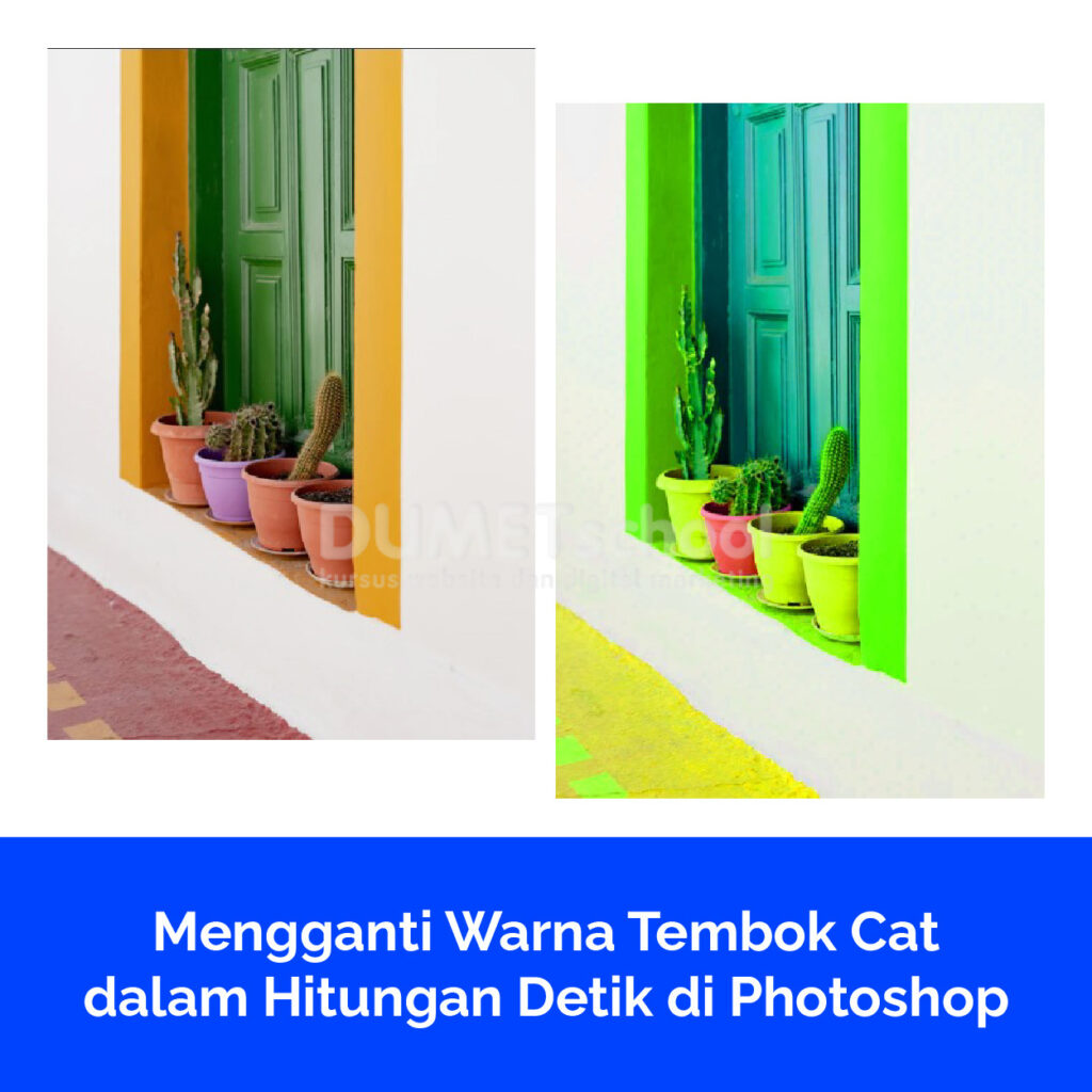 Mengganti Warna Tembok Cat dalam Hitungan Detik di Photoshop