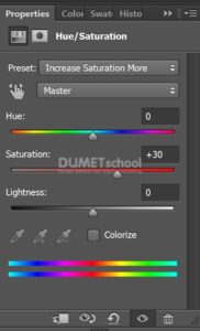 Mengubah Warna Lampu dengan Increase Saturation di Photoshop