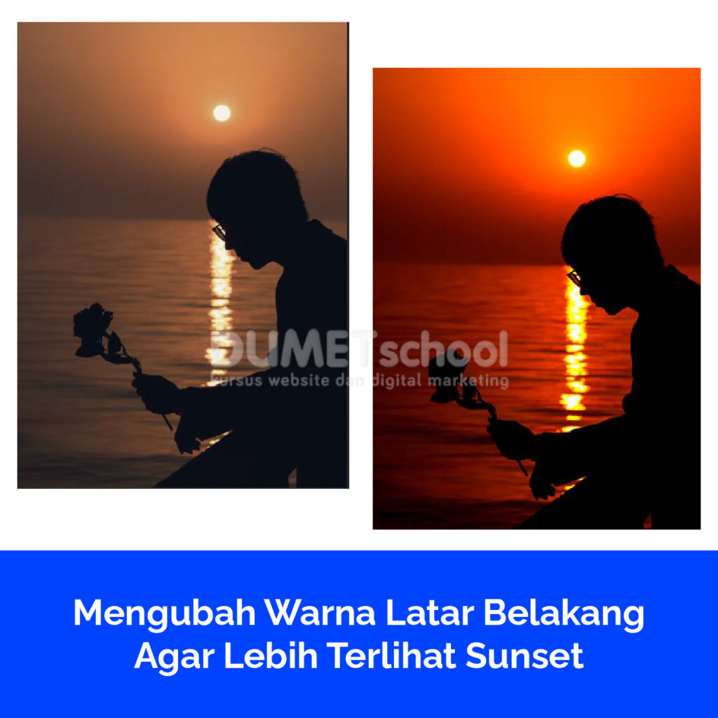 Mengubah Warna Latar Belakang Agar Lebih Terlihat Sunset
