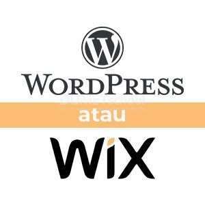 wordpress atau wix