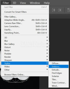 Membuat Efek Emboss Pada Gambar di Adobe Photosshop