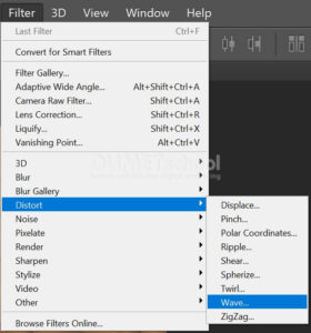 Membuat Pola Gelombang Pada Gambar yang Sudah Ada di Photoshop