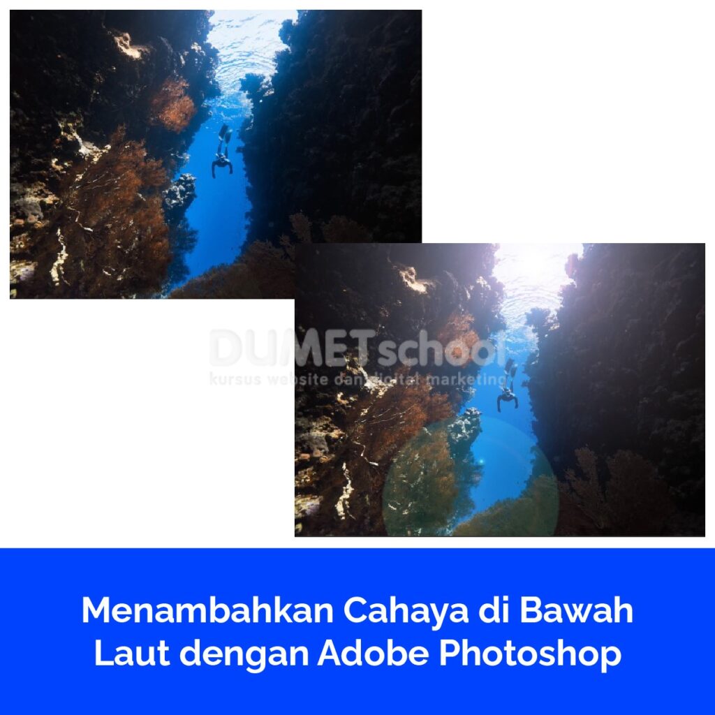 Menambahkan Cahaya di Bawah Laut dengan Adobe Photoshop