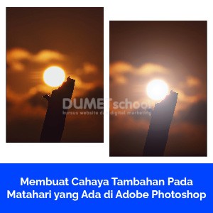 Membuat Cahaya Tambahan Pada Matahari yang Ada di Adobe Photoshop