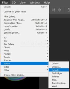 Membuat Objek Menjadi Bergerigi dengan Efek Extrude di Photoshop