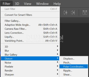 Mengubah Pola Objek Gambar dengan Polar Coordinate di Photoshop