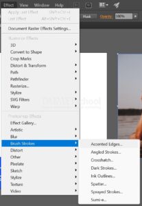Memberikan Efek Accented Edges Pada Gambar di Adobe Illustrator