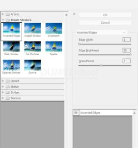 Memberikan Efek Accented Edges Pada Gambar di Adobe Illustrator