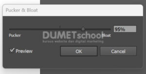 Membuat Objek Bunga dengan Pucker dan Bloat di Adobe Illustrator