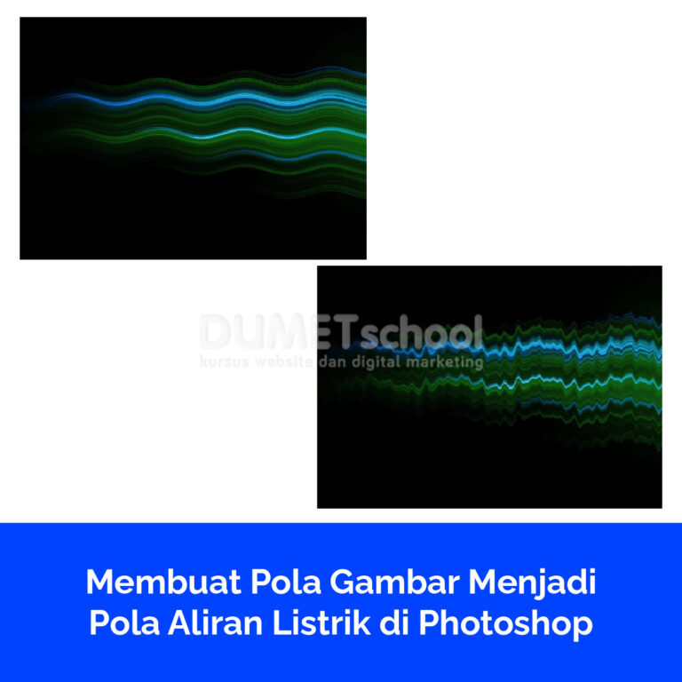 Membuat Pola Gambar Menjadi Pola Aliran Listrik di Photoshop