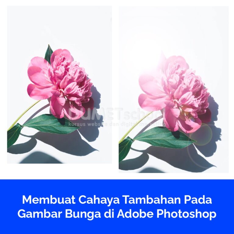 Membuat Cahaya Tambahan Pada Gambar Bunga di Adobe Photoshop