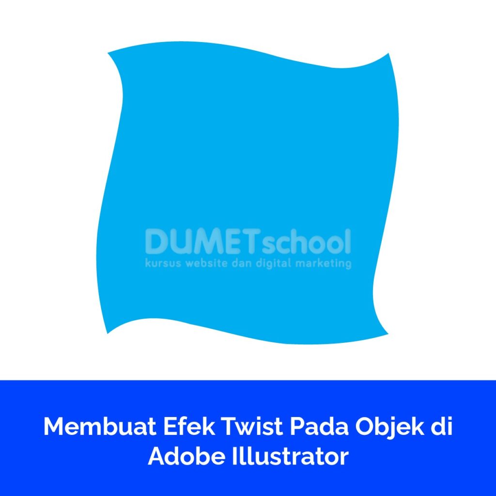 Membuat Efek Twist Pada Objek di Adobe Illustrator