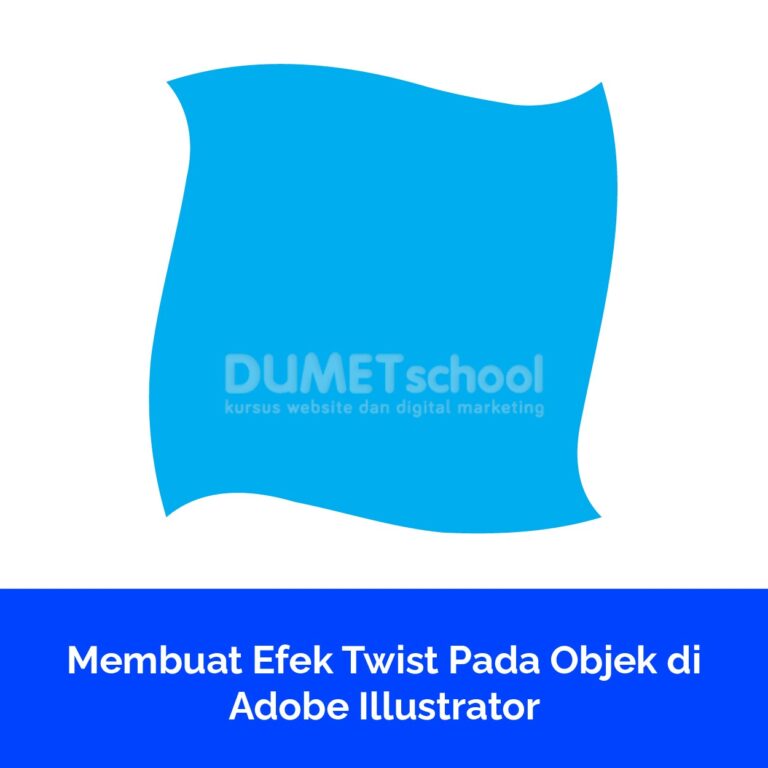 Membuat Efek Twist Pada Objek di Adobe Illustrator