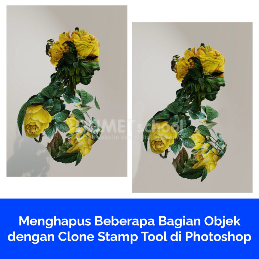 Menghapus Beberapa Bagian Objek dengan Clone Stamp Tool di Photoshop